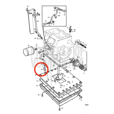Guarnizione originale Volvo Penta VOP861838 | MD2030
