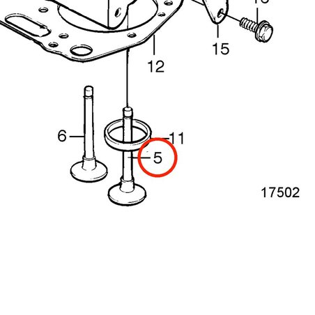 Original Volvo Penta Einlassventil VOP861858 | MD2010B