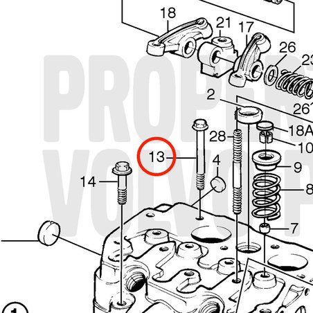 Parafuso original Volvo Penta VOP861866 | MD2010B