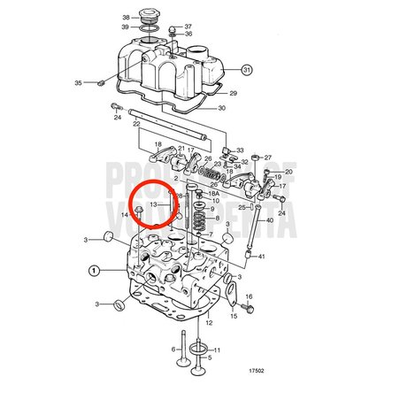 Parafuso original Volvo Penta VOP861866 | MD2010B