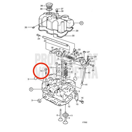 Original Volvo Penta Schraube VOP861867 | MD2010B