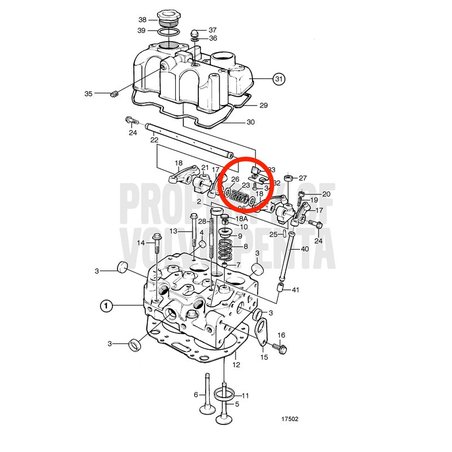 Molla originale Volvo Penta VOP861881 | MD2010B