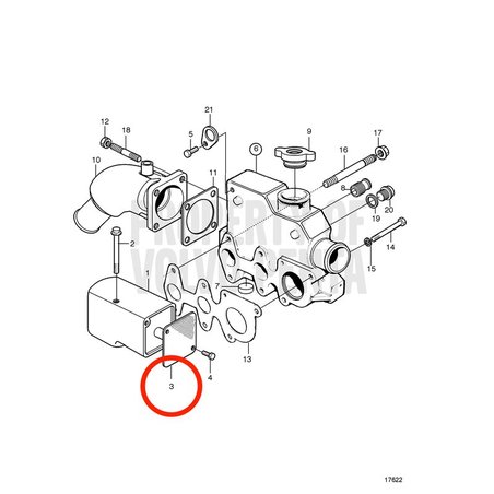 Supporto filtro originale Volvo Penta VOP861900 | MD2030