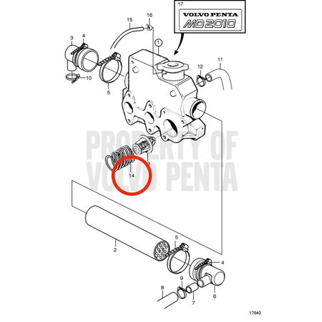 Original Volvo Penta Feder VOP861910 | MD2010