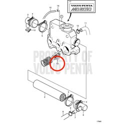 Termóstato Original Volvo Penta VOP861911 | MD2010
