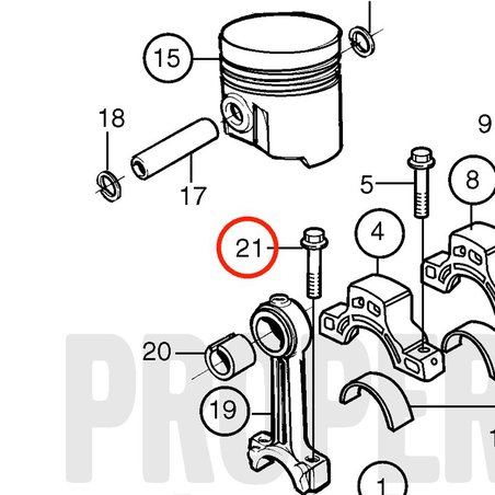 Vite originale Volvo Penta VOP861964 | MD2010