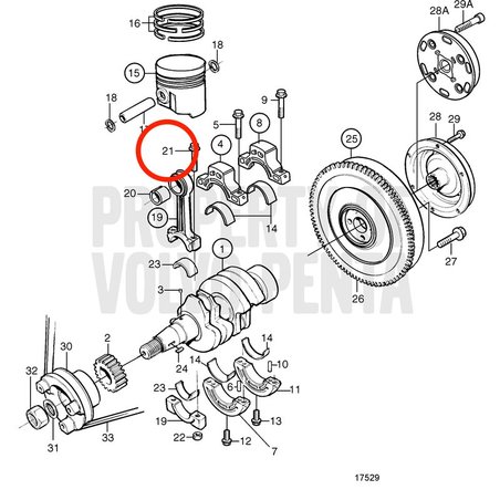Vite originale Volvo Penta VOP861964 | MD2010