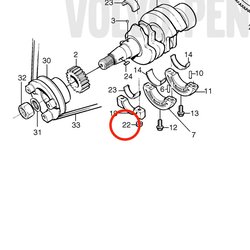 Dado originale Volvo Penta VOP861965 | MD2010