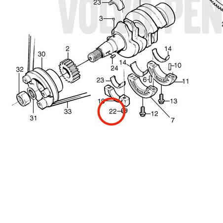 Tuerca Original Volvo Penta VOP861965 | MD2010