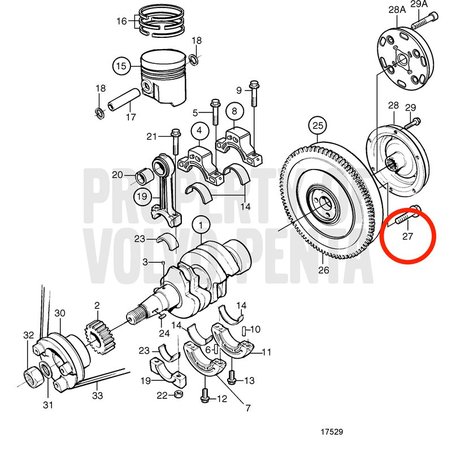 Vite originale Volvo Penta VOP861974 | MD2010