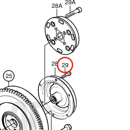 Vite originale Volvo Penta VOP861975 | MD2030