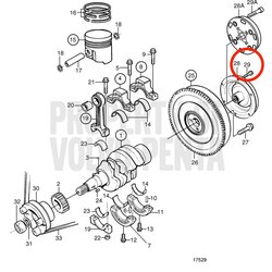 Vite originale Volvo Penta VOP861975 | MD2030