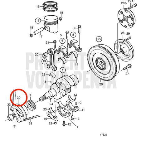 Polea Original Volvo Penta VOP861976 | MD2010