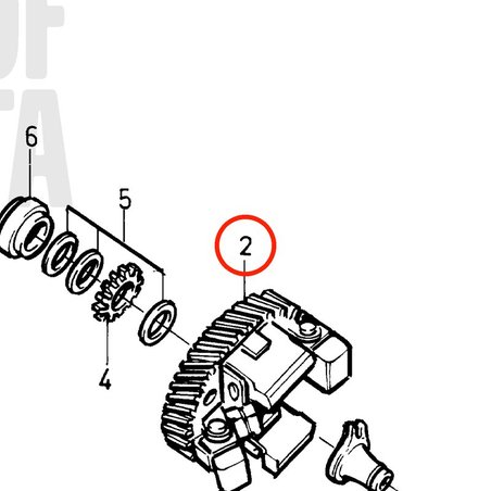 Engranaje Original Volvo Penta VOP861980 | MD2010