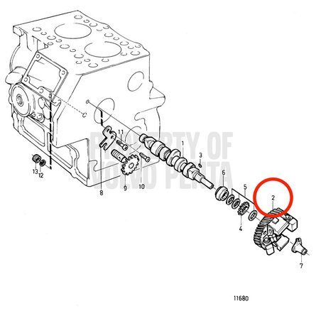 Engranaje Original Volvo Penta VOP861980 | MD2010