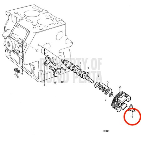 Original Volvo Penta Schiebehülse VOP861985 | MD2030
