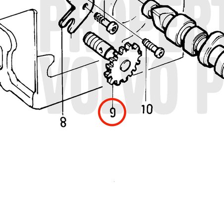 Assale originale Volvo Penta VOP861992 | MD2030