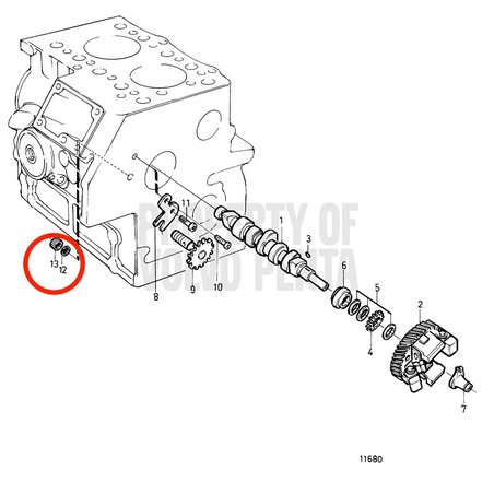 Dado originale Volvo Penta VOP861996 | MD2030