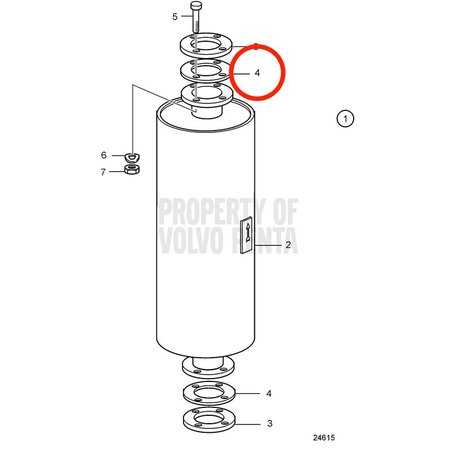Original Volvo Penta Dichtung VOP862978 | MD2010