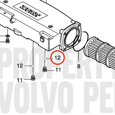 Boule Volvo Penta d'origine VOP866758 | MD2010