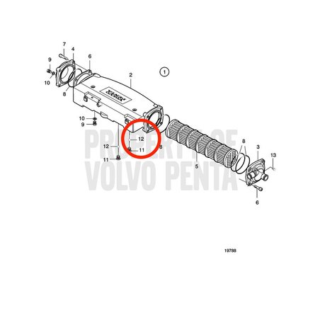 Boule Volvo Penta d'origine VOP866758 | MD2010