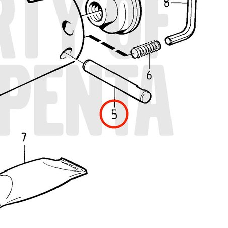 Eixo Volvo Penta original VOP872328 | MD2030