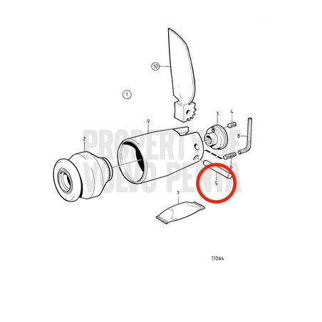 Eixo Volvo Penta original VOP872328 | MD2030