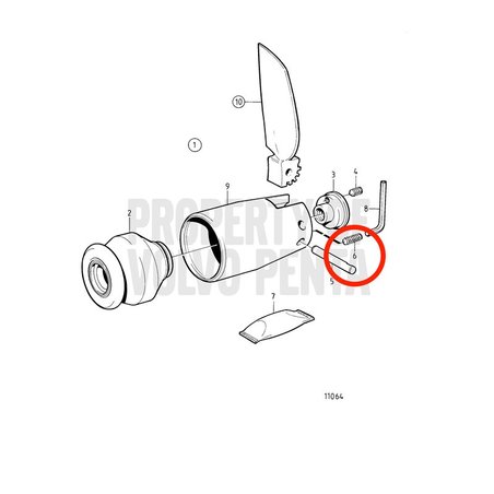 Vite di arresto originale Volvo Penta VOP872397 | MD2030