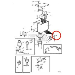 Fascio di cavi originali Volvo Penta VOP873565 | MD2030-D