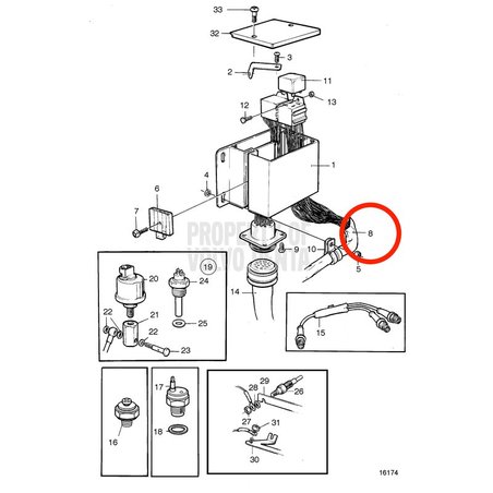 Fascio di cavi originali Volvo Penta VOP873565 | MD2030-D