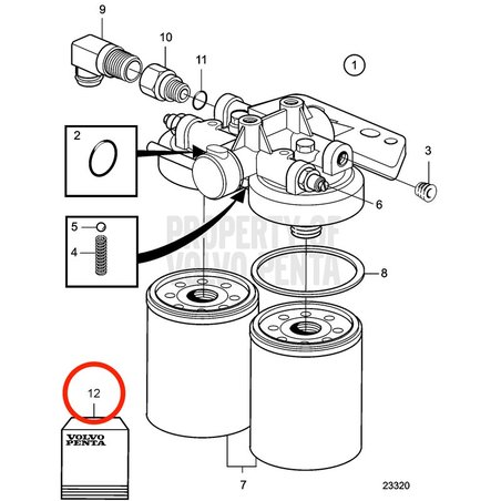 Kit de Reparación Original Volvo Penta VOP876187 | MD2010