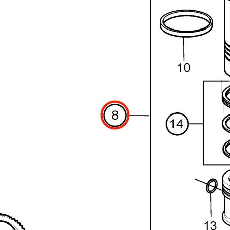 Juego de Camisa Cilindro Original Volvo Penta VOP877337 | MD2010