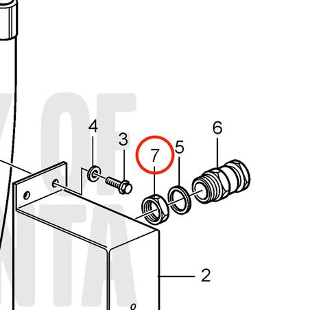 Tuerca Original Volvo Penta VOP880244 | MD2010