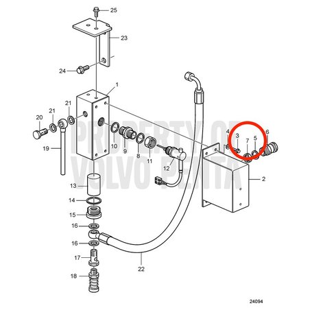 Tuerca Original Volvo Penta VOP880244 | MD2010