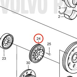 Disco dentato originale Volvo Penta VOP888713 | MD2010
