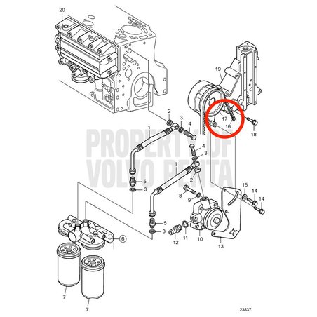 Disco dentado original Volvo Penta VOP888715 | MD2010