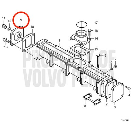 Original Volvo Penta Abdeckung VOP888780 | MD2010