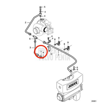 Capezzolo originale Volvo Penta VOP888829 | MD2010