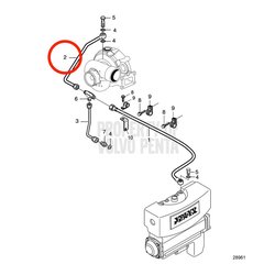Original Volvo Penta Lüftungskanal VOP888892 | MD2010