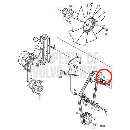 Circlip Original Volvo Penta VOP914532 | MD2010