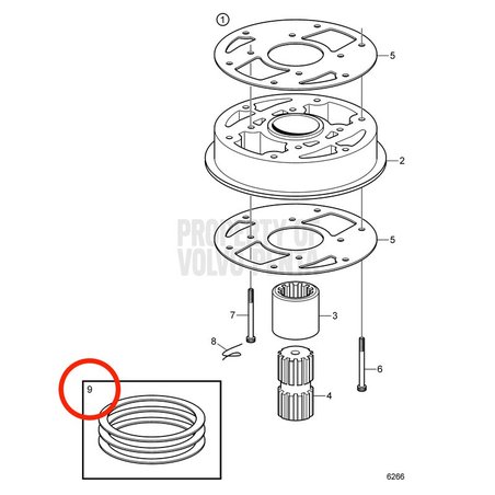 Volvo Penta Original Einstellscheibe VOP948299 | MD2030
