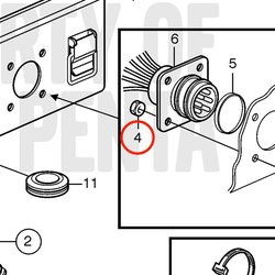 Dado esagonale originale Volvo Penta VOP955778 | MD2010