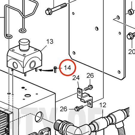Tornillo Cruz Original Volvo Penta VOP956063 | MD2010