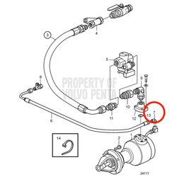 Nipplo angolare originale Volvo Penta VOP957107 | MD2010