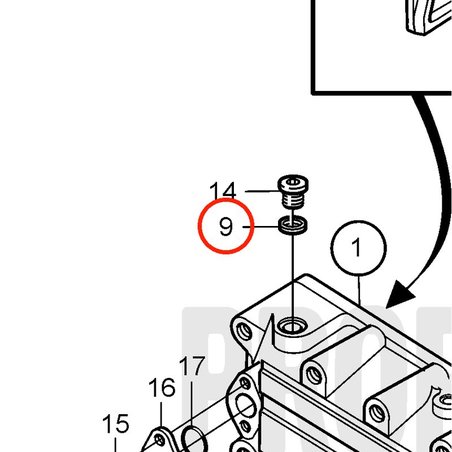 Original Volvo Penta Dichtung VOP957189 | MD2010