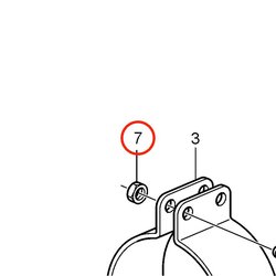 Original Volvo Penta Befestigungsmutter VOP966170 | MD2030