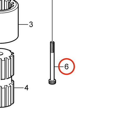 Tornillo de Hexágono Embutido Original Volvo Penta VOP967686