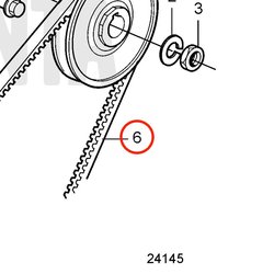 Correa Trapezoidal Original Volvo Penta VOP968933 | MD2010
