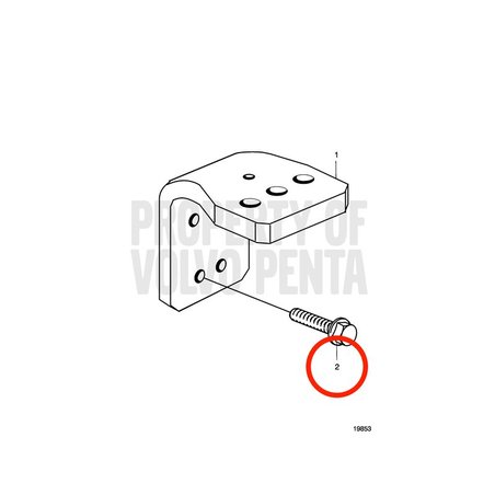 Vite esagonale originale Volvo Penta VOP977625 | MD2010