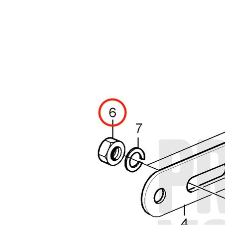 Original Volvo Penta Flanschmutter VOP990938 | MD2010